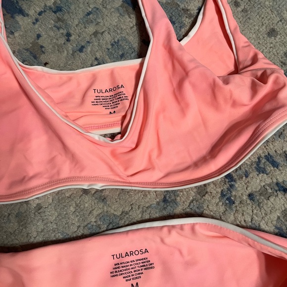 Tularosa pink Olin bikini set top and bottom medium - Picture 4 of 4